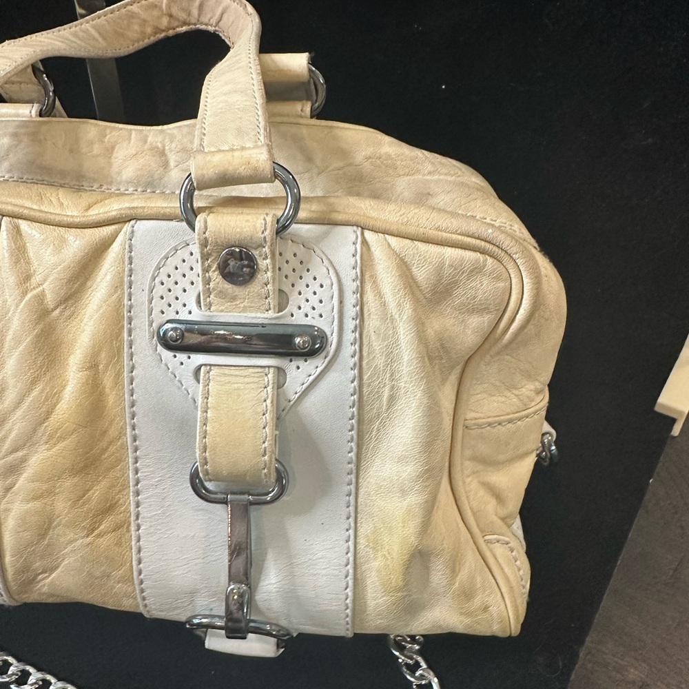 Balenciaga Vintage Cream and Beige Leather Shoulder Bag /Crossbody - Picture 12 of 16